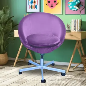 Purple Velvet Slip Cover, Compatible with IKEA SKRUVSTA