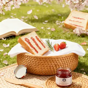 Cream Cheese Frosted Toast Slices, Sweet Milky Bread for Breakfast Dessert Snack，Strawberry & Blueberry Variety2-Bag Mixed Assortment,food and grocery