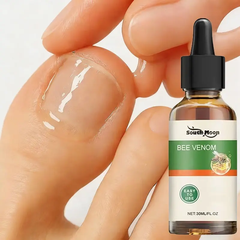 Upgraded Extra Strength Nail Growth Serum - Gentle Hypoallergenic Ginger Bee Venom Formula with Hyaluronic Acid, For Thick, Discolored, Damaged Light Beige Nails, Strengthens with Visible Effects With Consistent Use, Nail Care Liquid shopping deals