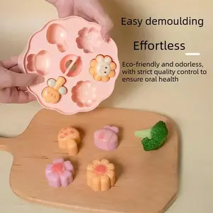 Baby food mold, steamer for baby cakes, food-grade rice cake tool, baking household cake silicone grinder