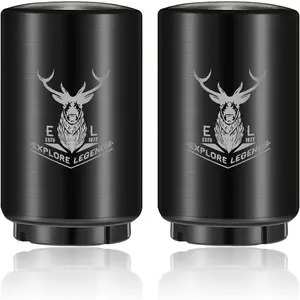 2 count Automatic  Bottle Opener with  Cap, Stainless Steel One-Handed Lid Opening Spring  Push&Pop for Kitchen  Bar Restaurant Household Utensils  Accessories