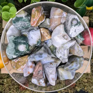 Ocean Jasper Tumbles - 8th Vein - Natural Stone - Healing Properties