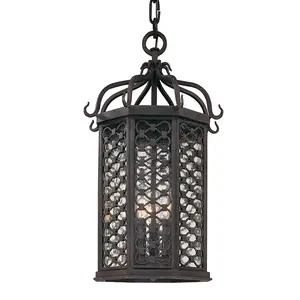 Los Olivos 3-Light Outdoor Hanging Light Fixture for Patio, Garden, and Porch Illumination