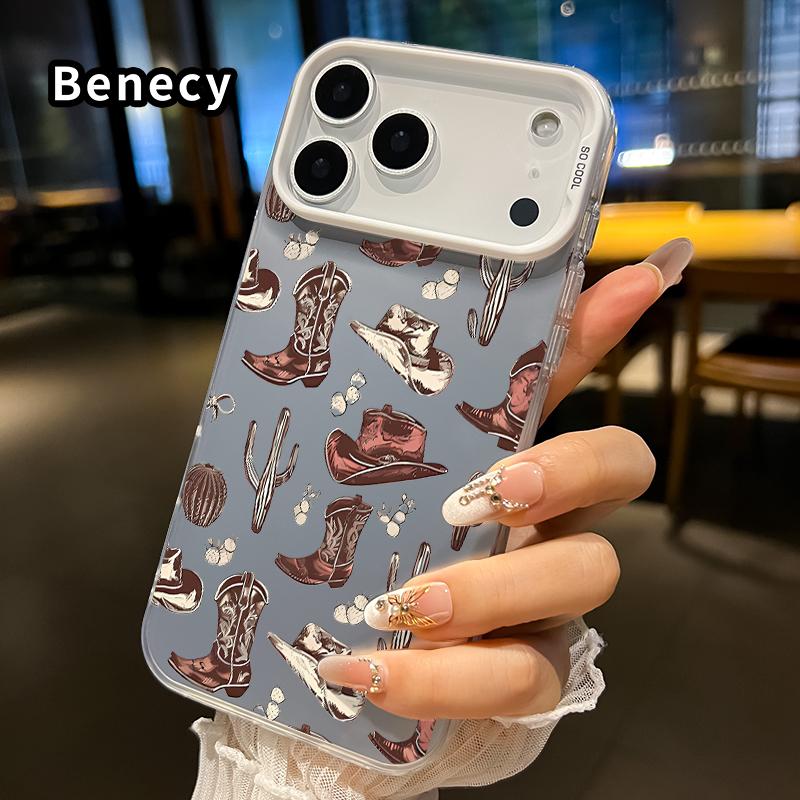 Phone Case for iPhone17 Pro Max 17 Air Western Cowboy Elements Pattern Full Body Protection Anti-Scratch PC Smartphone Cover Cellphone Protective Phone Case for iPhone17 Pro Max 17 Air Western Cowboy Elements Pattern Full Body Protection Anti-Scratch PC Smartphone Cover Cellphone Protective