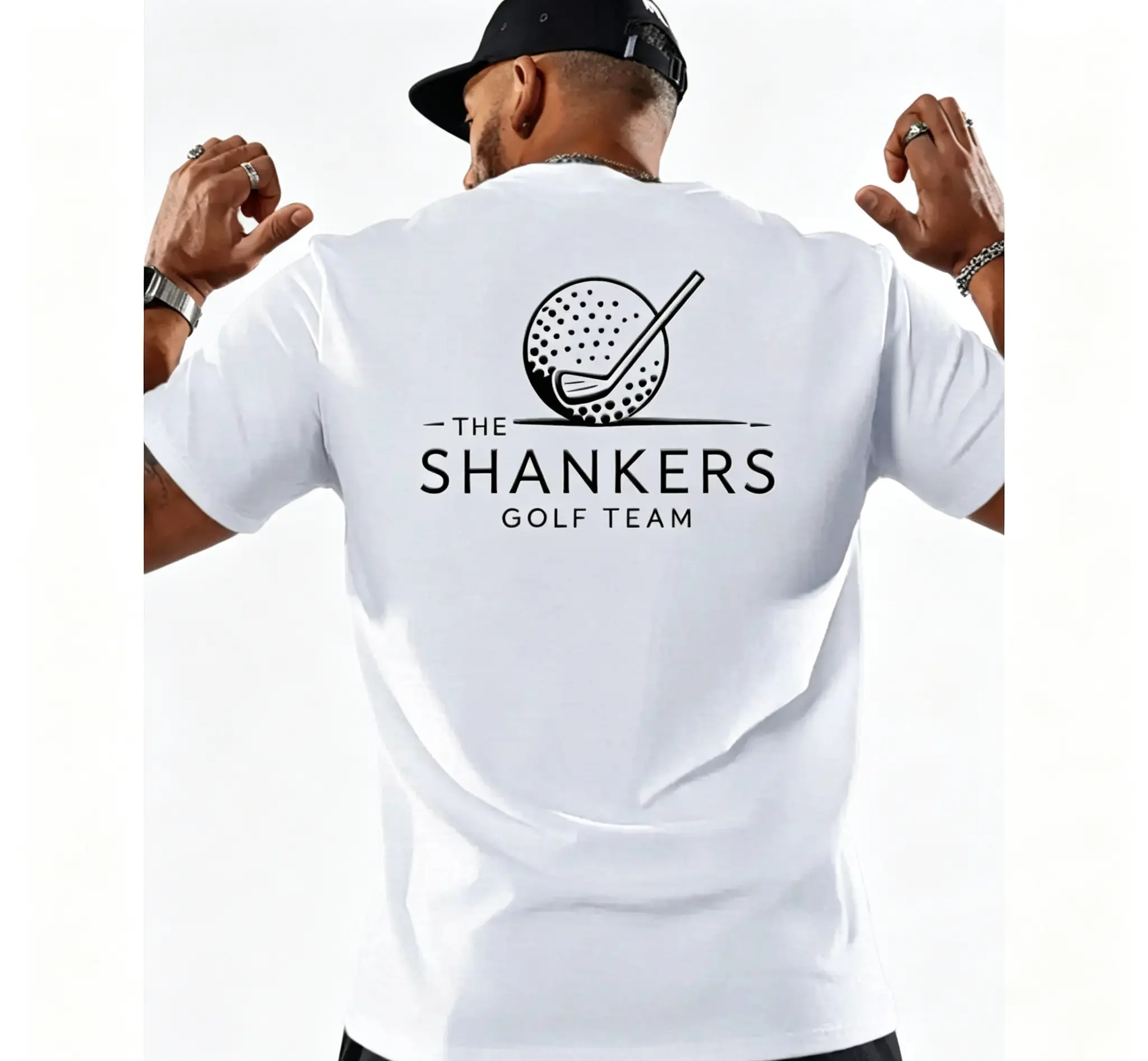 Men's Performance Polo Shirt, Short-Sleeve Breathable Cotton Top with Club Emblem, Regular Fit for Summer Golf, Machine Wash, Unisex
