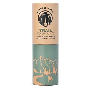 Rhino Wax - Dog Paw Trail Wax 2oz - Hiking Dog Paw Balm Protects Against Rocks, Uneven Terrain, Thorns, Glass - Lick-Safe - Made in USA