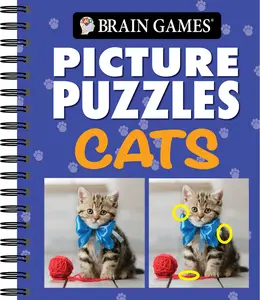 USED-Brain Games - Picture Puzzles: Cats by Publications International Ltd (Spiral-bound)