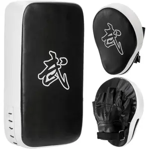 2-in-1 Punching Mitts Kick Pack Set, Boxing Mitts Focus Pads and Taewondo Kick Pad, Adjustable Soft Durable Shield Training Pads Set for Boxing, Kickboxing, Karate, Muay Thai, MMA Training