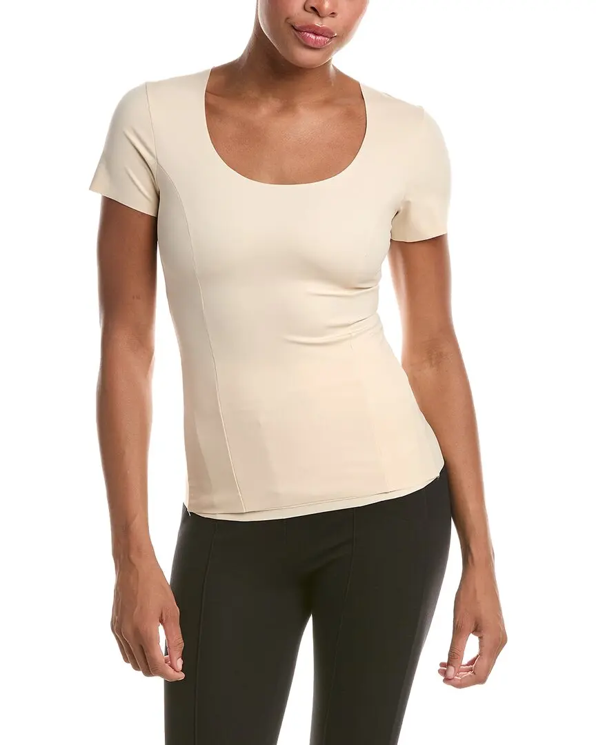 Rene Ruiz Scoop Neck Tightening T-Shirt
