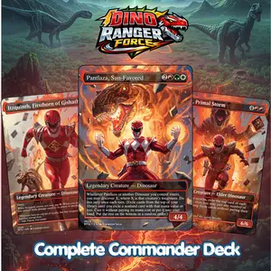 Dino Ranger Force + MTG Proxy Deck + MTG Commander + Tokens
