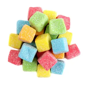 Rainbow Cubes Sour Gummy Candy | 16 oz (1 LB) Bag of Gummies | Soft & Chewy | Bulk Candy