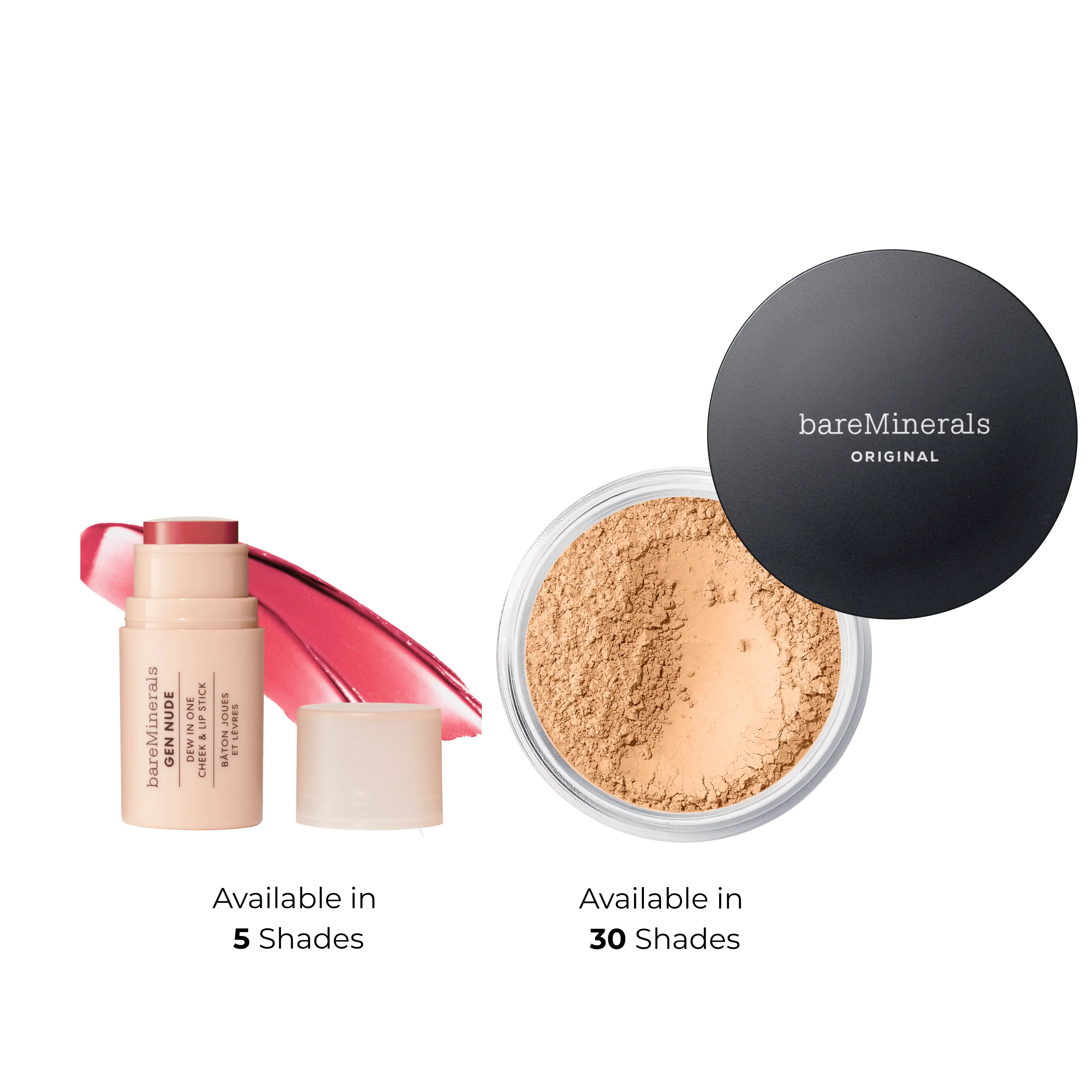 Original Loose Foundation + Gen Nude Cheek and Lip Stick Duo Original Loose Foundation + Gen Nude Cheek and Lip Stick Duo