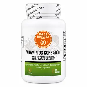 Vitamin D3 5000 IU |  Immune, Bone & Daily Wellness Support | 120 Capsules