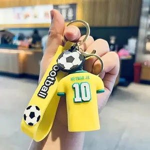 Creative Trendy Cartoon Soccer Jerseys with International Flag Soccer Hangings Brazil