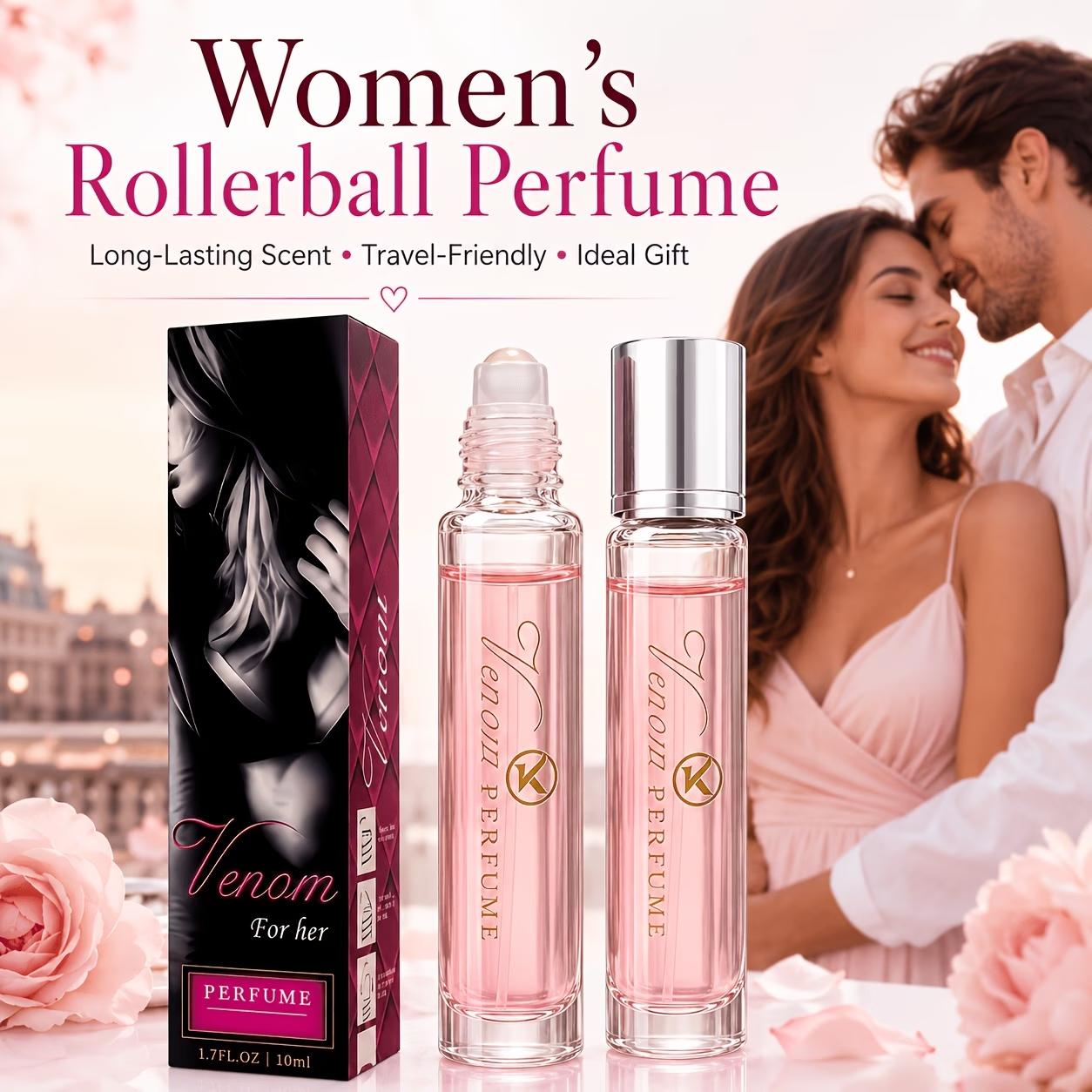 3-Piece Pheromone Perfume Set, Venom Fragrance for Women, Aphrodite Pheromone Perfume, Pheromone Oil for Women to Attract Men, Roll-On Pheromone Oil, Women's Pheromone Perfume