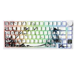 Attack Shark X820 Ultra Mechanical Keyboard, 75% Layout, Bluetooth-compatible 5.1, 2.4g Wireless, Type-C Wired, Comfortable and Stable, Multi-Scene Use, Backlit Keyboard