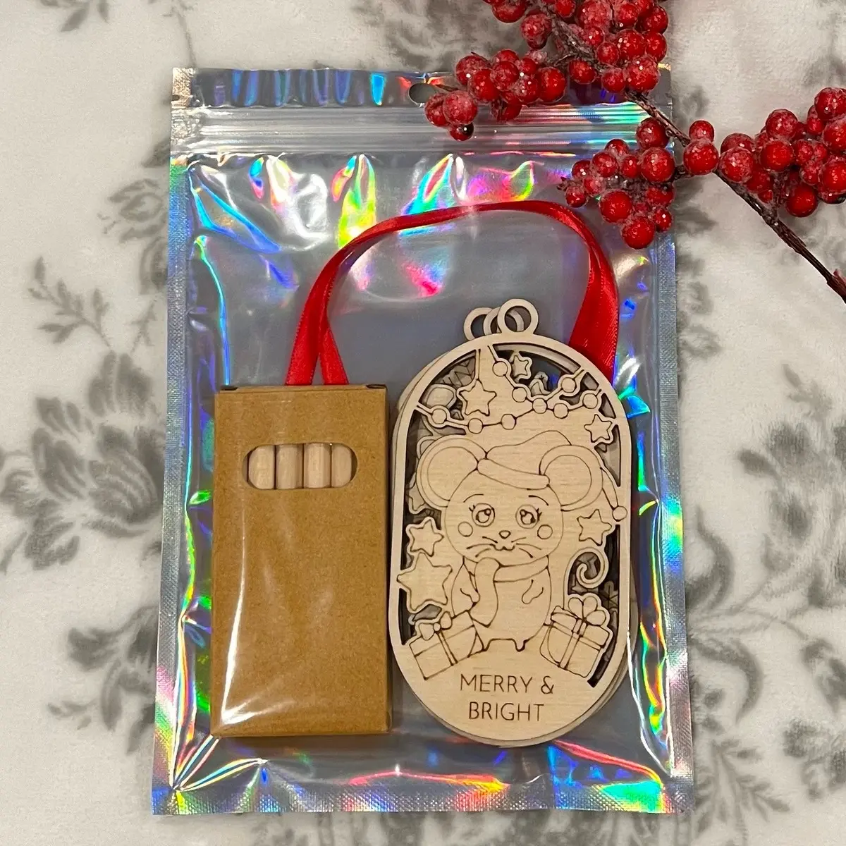 Christmas Color Me Ornaments Kit