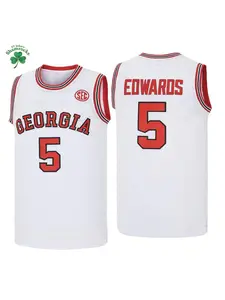 MEAN MACHINE Men's #5 EDWARDS Holy Spirit High School Basketball Jerseys, Exquisite Embroidered Training Match Basketball Net Jersey Sports Vest,Fan Gift