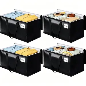 Large Moving Boxes-Moving Bags with Zipper, Carrying Handles and Tag Pocket-Moving Supplies for Space Saving-Totes for Storage - for moving, Storage, Camping and Travel