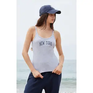 John Galt Women's Gray Beyonca Tank Top - Multicolor