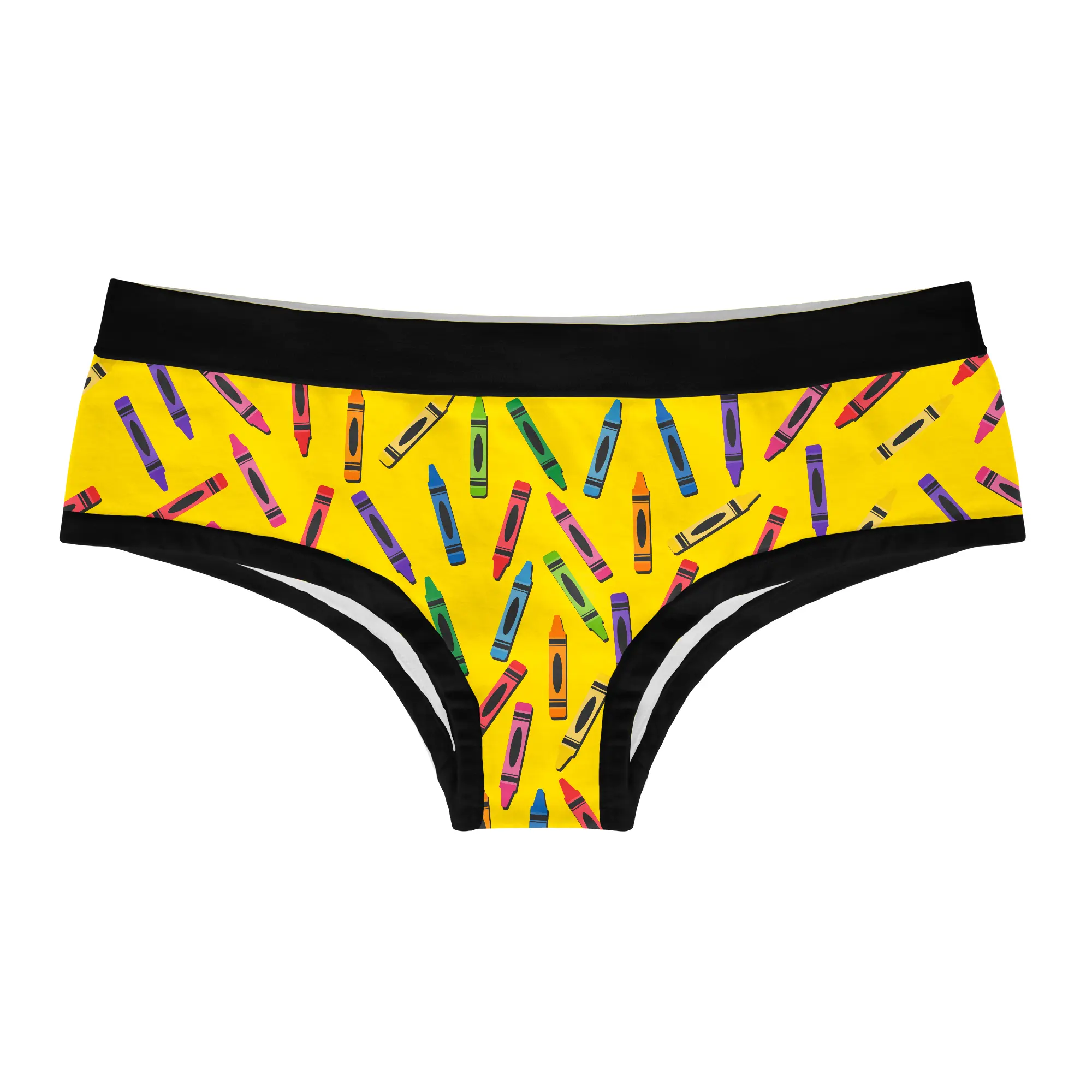 Womens I Don't Have The Time Or The Crayons to Explain This Panties Sarcastic Novelty Underwear for Ladies Funny Underwear for Women Graphic Womenswear Funny Nerd  Women's Novelty Panties Yellow