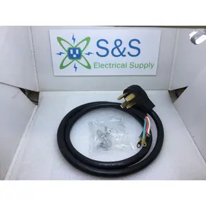 Dryer Cord 4-Prong 4-Wire Power Supply Dryer Cord 30 Amp 125/250V 4-foot Cord