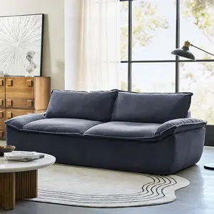Hulala Anorea Effortless Mobility and Boneless Sofa, Modern Design with Elegant Details, Comfortable All-Foam Construction, Compressed Packaging