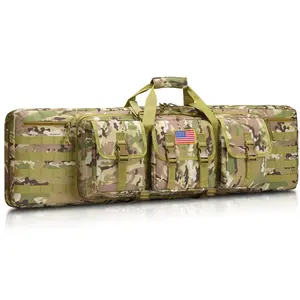 Long Soft Range Case Tactical Double Backpack with Lockable Zipper & Molle System for Outdoor Hunting Long Soft Range Case Tactical Double Backpack with Lockable Zipper & Molle System for Outdoor Hunting