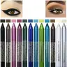 12 Color Eyeliner Pencil Complimentary Pen Sharpener Makeup Matte Lipliner Sweat Resistant High Shine Pearl Smoky Punk Goth Eyeshadow Pens Cosmetic,Birthdays gift, Mother's Day gift
