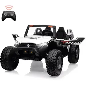 24V 2-Seater Ride-On UTV with Remote Control, 4WD Motors, Foldable 21-Inch Seats, 15.4-Inch EVA Wheels, Music, LED Lights, and 140lb Max Load Capacity, Available in Multiple Colors