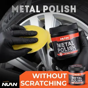 NUAN Car metal polishing compound: removes dirt, prevents oxidation, brightens and polishes surfaces; daily surface cleaning and care.