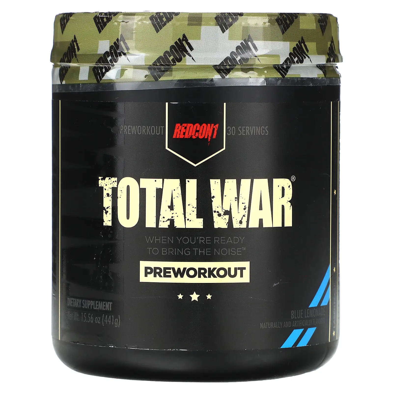 Redcon1 Total War®, Pre-Workout, Blue Lemonade, 15.56 oz (441 g)