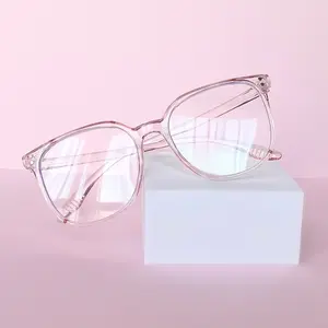Pink Chic-Glassess with Clear Lens and Stylish Frame for Everyday Wear