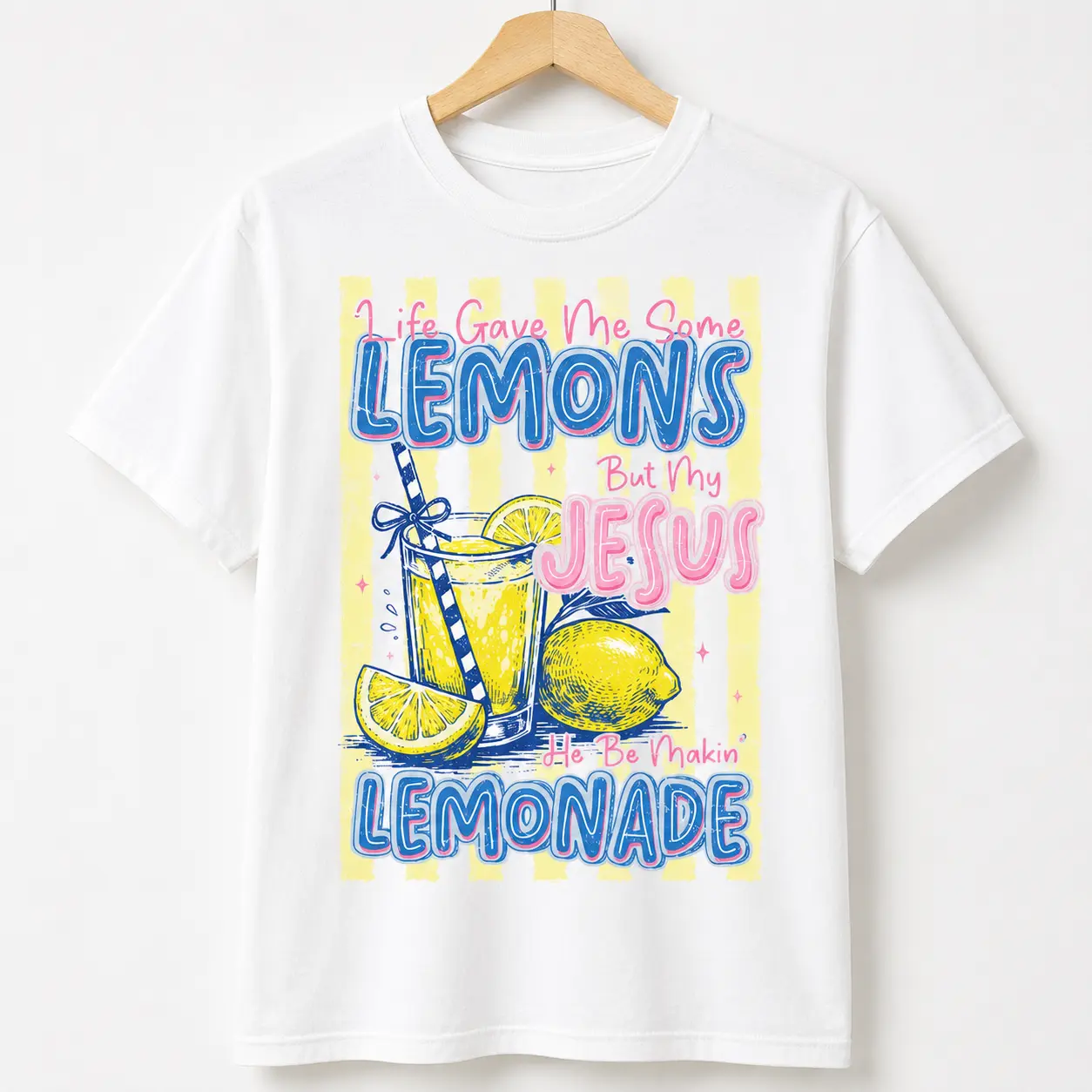 Jesus Lemonade Shirt Child Of God Christian Faith Graphic Tee Gift For Believer