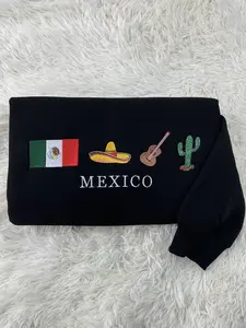 MEXICO Embroidered Sweatshirt Crewneck