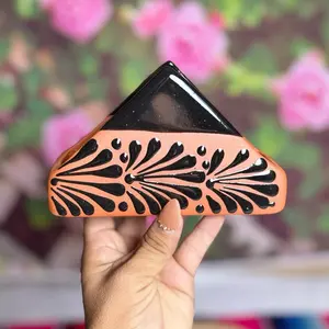 Napkin cielito lindo color terracota con negro Cutlery Tableware