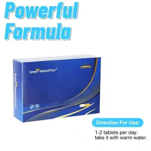 Green Natural Pure Natural Herbal Complex Supplement / 1000mg— Contains 9 Botanical Ingredients — 30 Capsule-1