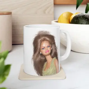 Funny Disgusted Barbie Face Mug Hilarious Coffe Cup Diva Novelty Mugs for Work