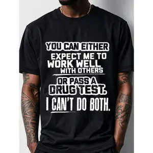 T-Shirt - 100% Cotton, Crew Neck in Black with Whimsical Print - Ideal for Casual Wear, Gardening Clothes, Black & White Print, Regular Fit, Short Sleeve, Round Neck for Men & Women Perfect As A Halloween, Christmas, Thanksgiving, or Birthday Gift