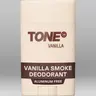 TONE Aluminum-Free Deodorant Solid Stick for Men - 48-Hour Odor Protection, Smooth Vanilla with Subtle Smoky Finish, 75g(2.65 oz), Daily Care Self Care Product with Shea Butter, Coconut Oil, Probiotics, Paraben-Free