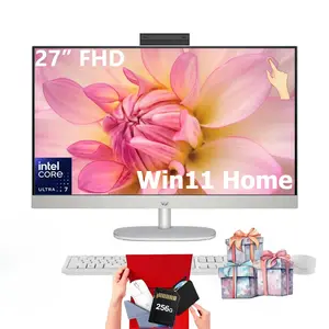 HP - 27" Full HD Touch-Screen All-in-One with Adjustable Height - Intel Core Ultra 7 155U 2023 - Win11 Home - 32GB Memory - 1TB SSD - Shell White - Bundle Accessory