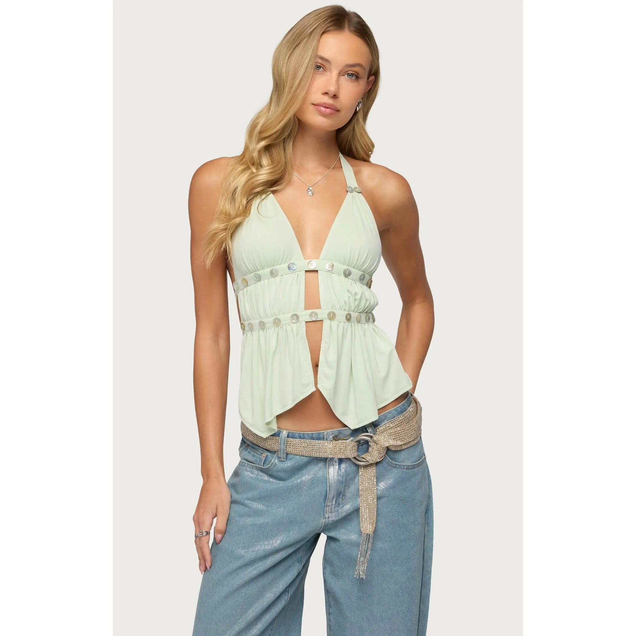 Edikted Women's Izora Split Front Top