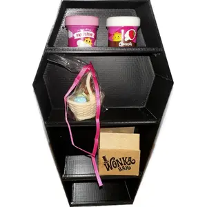 Mini coffin shaped shelf