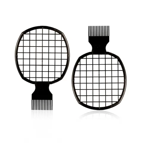 2Pcs Upgraded Twist Combs for Curls - Better Hair Brush for Men and Women (Black) Haircare Heatless