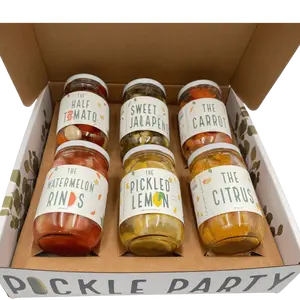 6 Jars Gift Box - Pickles Gift for Pickle Lovers