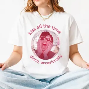 Harry Styles Kiss All The Time Disco Occasionally Shirt, Disco Ball Aesthetic Tee, Harry Fan Concert T-Shirt