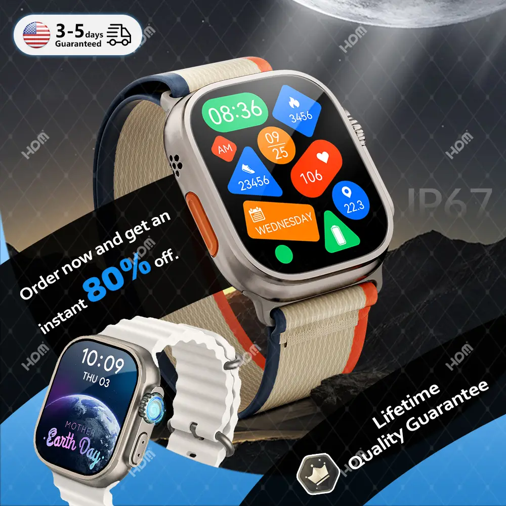 Tech Enthusiast's Smartwatch –2.02" HD Display, AI Assistant, Bluetooth Calling, 24/7 Heart & Sleep…