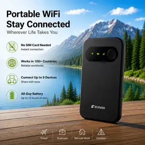 Special Deals for You Days: ECOVOX Wireless Wi‑Fi Hotspot, 4G LTE pay-as-you-go portable internet device, Wi‑Fi 6 technology, up to 150 Mbps, automatic carrier switching, connects up to 9 devices — a must-have for travel, camping, and work