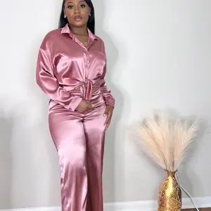 Silk sets Long Sleeve Comfortable Elegance Comfort Fabric Womenswear Classy Overalls Style