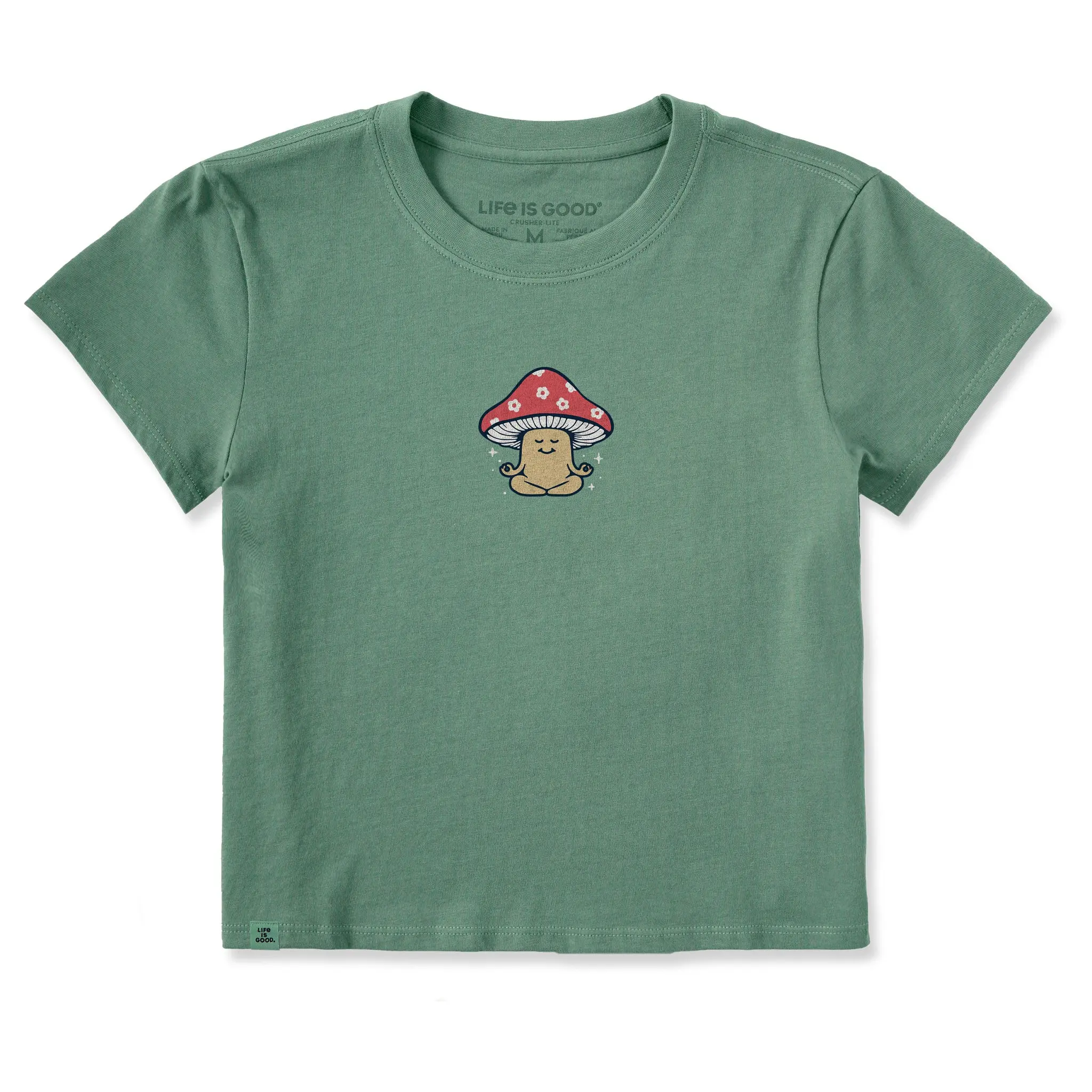 Women's Meditating Mushroom Crusher-LITE Shrunken Tee